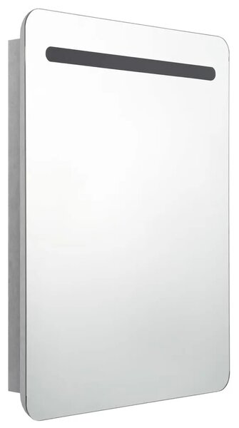 LED kupaonski ormarić s ogledalom boja betona 60 x 11 x 80 cm - Beton siva 1