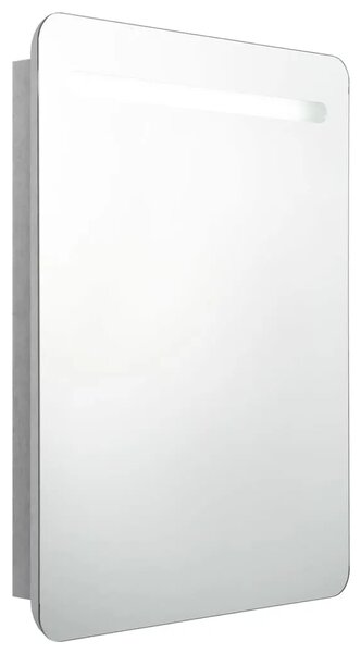 LED kupaonski ormarić s ogledalom boja betona 60 x 11 x 80 cm - Beton siva 1