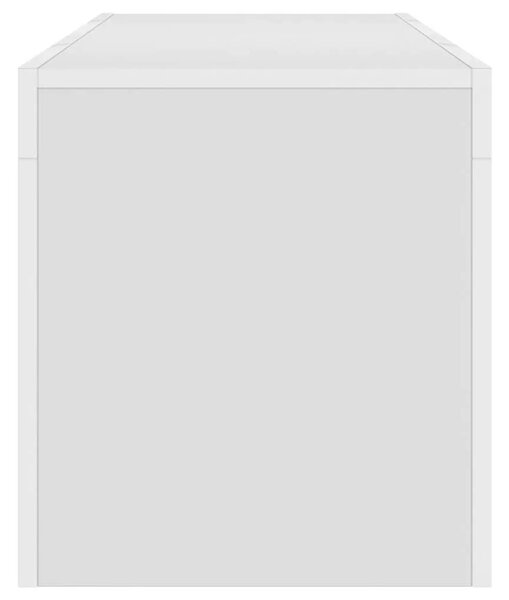 TV ormarić s LED svjetlima bijeli 120 x 35 x 40 cm - Bijela 1 Bijela
