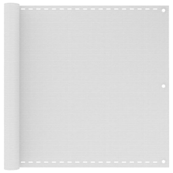 Balkonski zastor bijeli 90 x 500 cm HDPE - Bijela 90 x 500 cm 1 Bijela