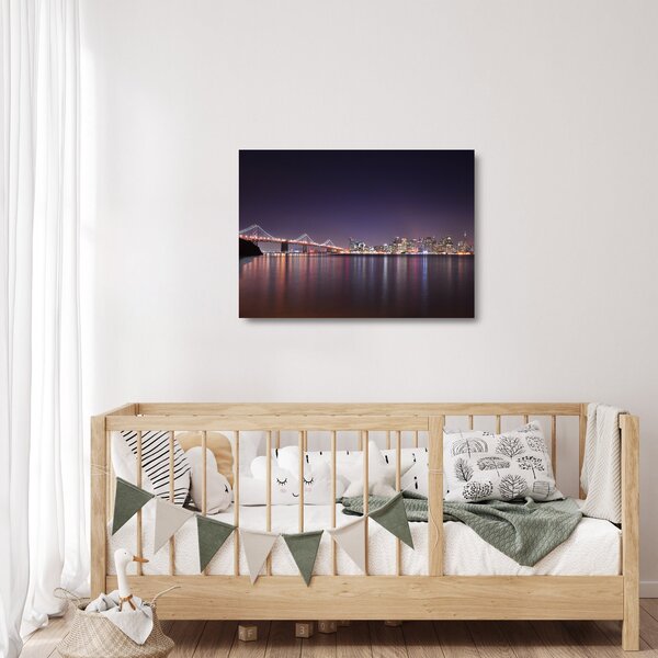 Staklena slika pogleda na San Francisco, Kalifornija (70x50 cm)
