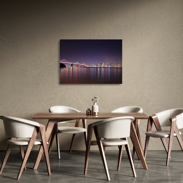 Staklena slika pogleda na San Francisco, Kalifornija (70x50 cm)