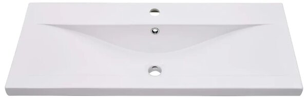 Ugradbeni Lavabo - Umivaonik 91 x 39 5 x 18 5 cm keramički bijeli - 91 x 39.5 x 18.5 cm 91 x 39.5 x 18.5 cm