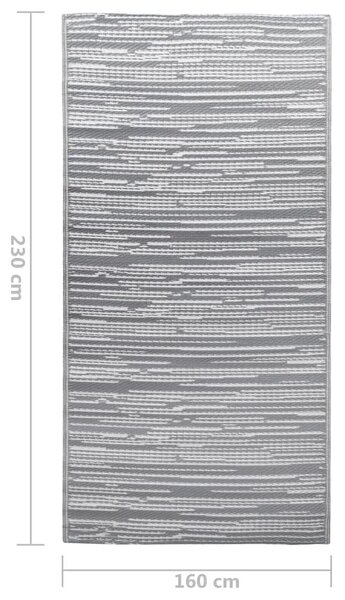 Vanjski tepih ARAKIL sivi 160x230 cm PP - Siva 160 x 230 cm 1 Siva