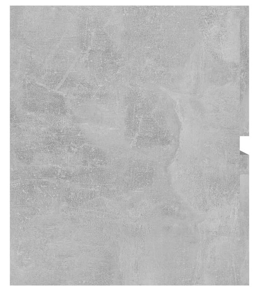 Ormarić s ugrađenim Lavabo - Umivaonikom boja betona konstruirano drvo - Beton siva 90 x 38.5 x 45 cm 1 bez slavine i odvoda
