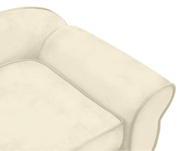 Sofa za pse krem 72 x 45 x 30 cm plišana - Krema Krema