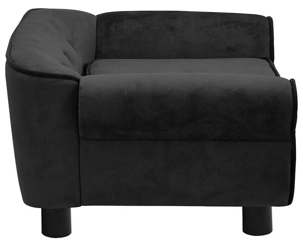 Sofa za pse crna 72 x 45 x 30 cm plišana - Crna Crna