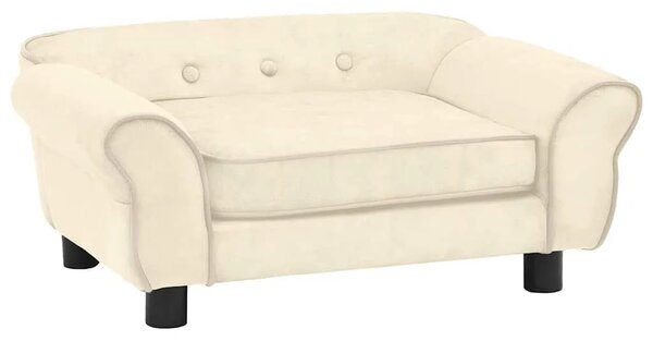 Sofa za pse krem 72 x 45 x 30 cm plišana - Krema Krema