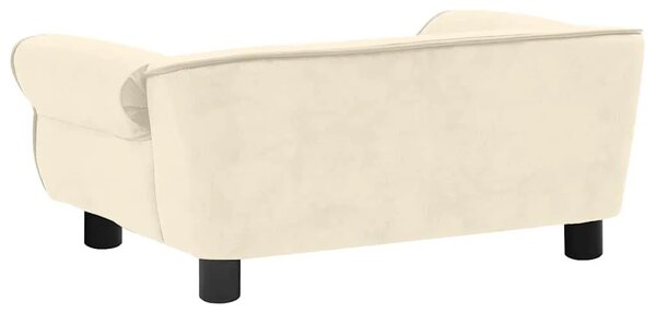 Sofa za pse krem 72 x 45 x 30 cm plišana - Krema Krema