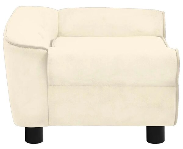 Sofa za pse krem 72 x 45 x 30 cm plišana - Krema Krema