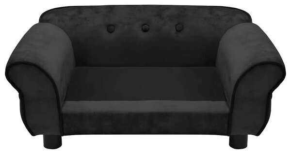 Sofa za pse crna 72 x 45 x 30 cm plišana - Crna Crna