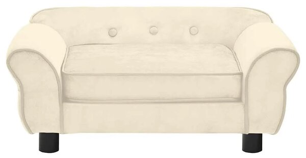 Sofa za pse krem 72 x 45 x 30 cm plišana - Krema Krema