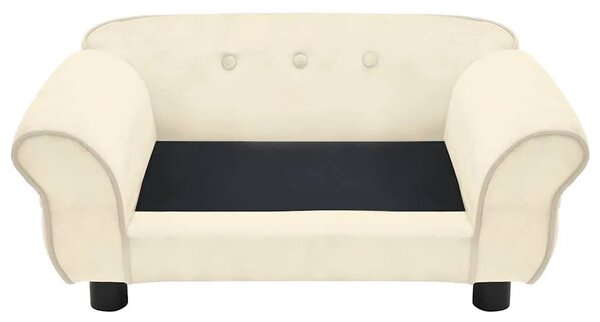 Sofa za pse krem 72 x 45 x 30 cm plišana - Krema Krema