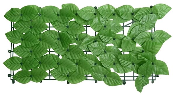 Balkonski zastor sa zelenim lišćem 600 x 150 cm - Zelena 600 x 150 cm 1 s breskvinim listovima