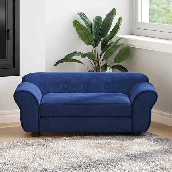 Sofa za pse plava 72 x 45 x 30 cm plišana - Plava Plava