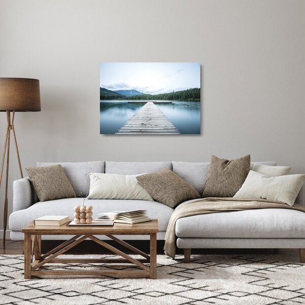 Staklena slika - Pogled s mola (70x50 cm)