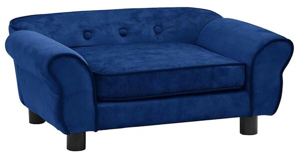 Sofa za pse plava 72 x 45 x 30 cm plišana - Plava Plava