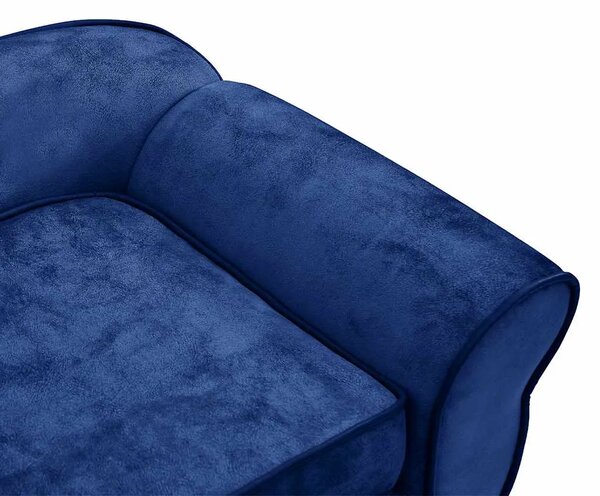 Sofa za pse plava 72 x 45 x 30 cm plišana - Plava Plava
