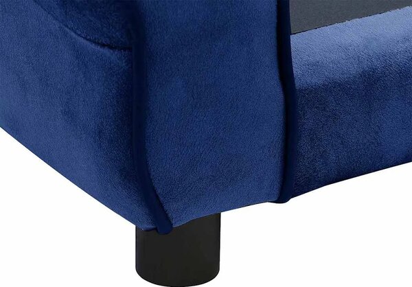 Sofa za pse plava 72 x 45 x 30 cm plišana - Plava Plava