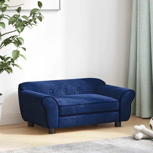Sofa za pse plava 72 x 45 x 30 cm plišana - Plava Plava