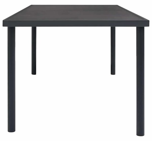 Vrtni stol - Blagovaonski stol antracit 190 x 90 x 74 cm čelični - 190 x 90 x 74 cm 1 190 x 90 x 74 cm