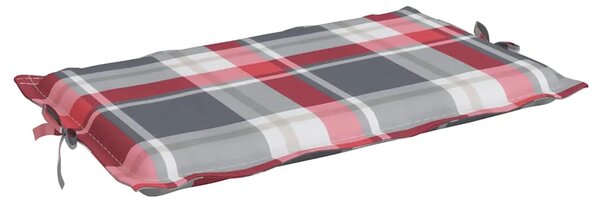 Jastuk za ležaljku crveni karirani 186x58x4 cm tkanina Oxford - Crveni karirani uzorak 1 Crveni karirani uzorak
