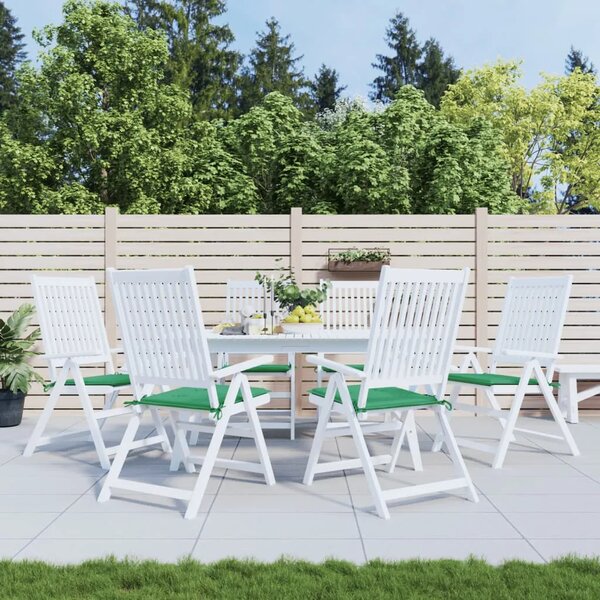 Jastuci za vrtne stolice 6 kom zeleni 50x50x3 cm tkanina Oxford - Zelena 50 x 50 x 3 cm 6 Zelena