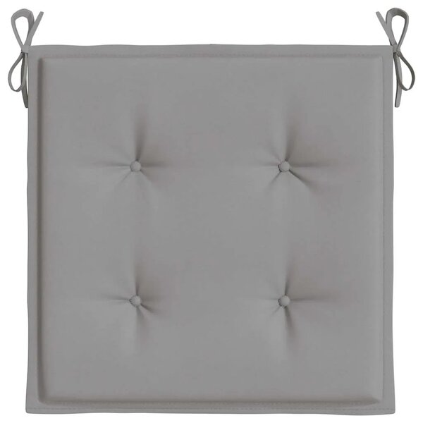 Jastuci za vrtne stolice 6 kom sivi 40x40x3 cm od tkanine - Siva 40 x 40 x 3 cm 6 Siva