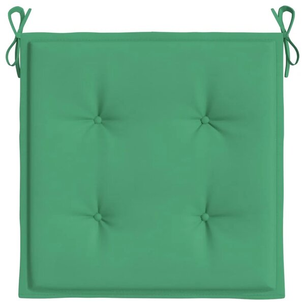 Jastuci za vrtne stolice 6 kom zeleni 50x50x3 cm tkanina Oxford - Zelena 50 x 50 x 3 cm 6 Zelena