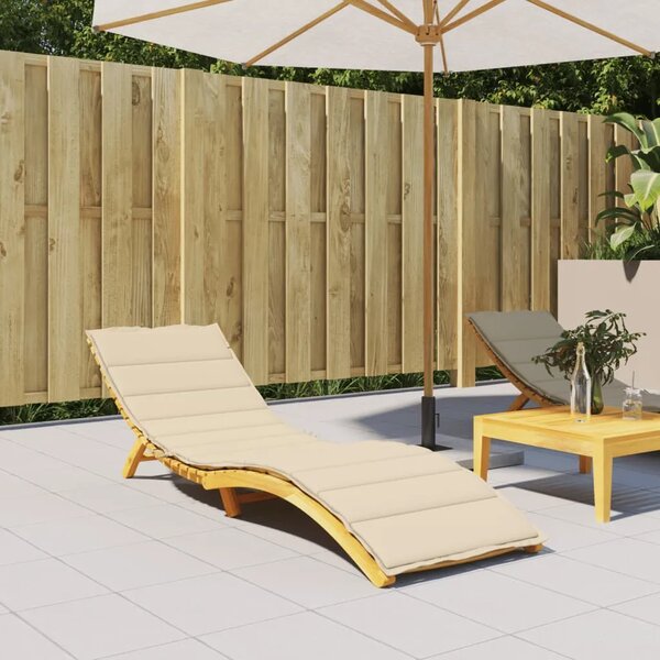 Jastuk za ležaljku bež 200 x 60 x 3 cm od tkanine Oxford - Bež 200 x 60 x 3 cm 1 Bež