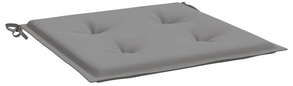 Jastuci za vrtne stolice 6 kom sivi 40x40x3 cm od tkanine - Siva 40 x 40 x 3 cm 6 Siva