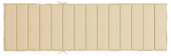 Jastuk za ležaljku bež 200 x 60 x 3 cm od tkanine Oxford - Bež 200 x 60 x 3 cm 1 Bež