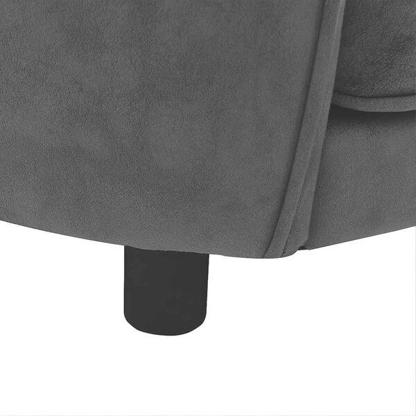 Sofa za pse tamnosiva 69 x 49 x 40 cm plišana - Tamno siva Tamno siva