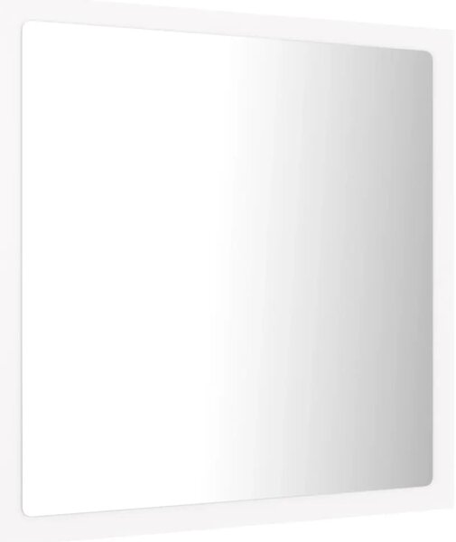 LED kupaonsko ogledalo bijelo 40 x 8 5 x 37 cm akrilno - Bijela 1 Bijela