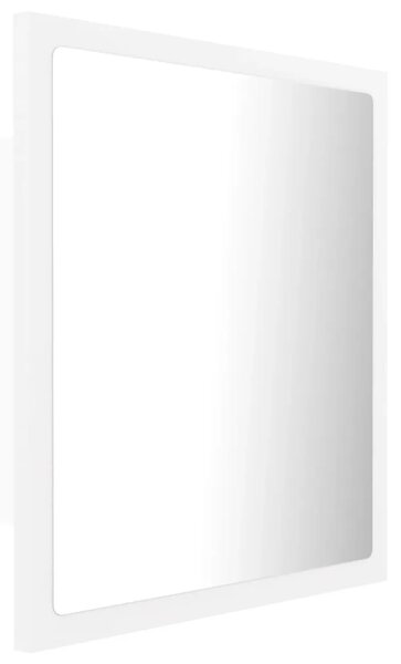 LED kupaonsko ogledalo bijelo 40 x 8 5 x 37 cm akrilno - Bijela 1 Bijela