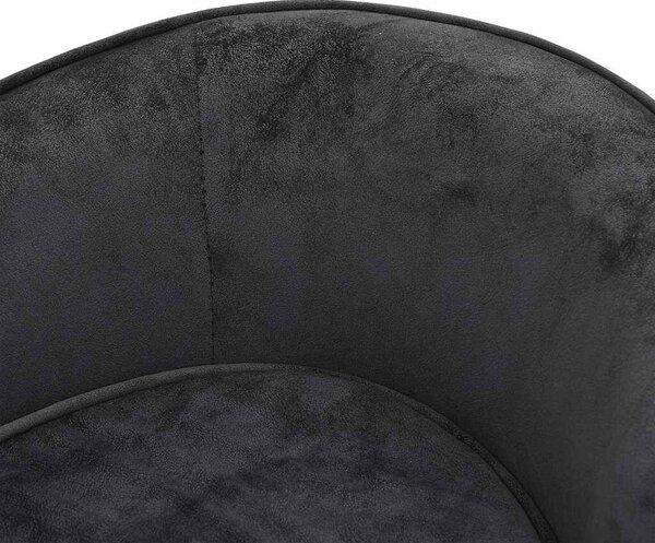 Sofa za pse tamnosiva 69 x 49 x 40 cm plišana - Tamno siva Tamno siva
