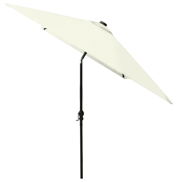 Vrtni suncobran LED s čeličnim stupom 2 x 3 m boja pijeska - Pijesak 1 Pijesak