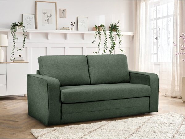 Zelena sklopiva sofa 160 cm Come – Bobochic Paris