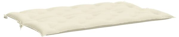Jastuk za vrtnu klupu krem bijeli 150x(50+50)x7 cm od tkanine - Krema 150 cm 2 Krema