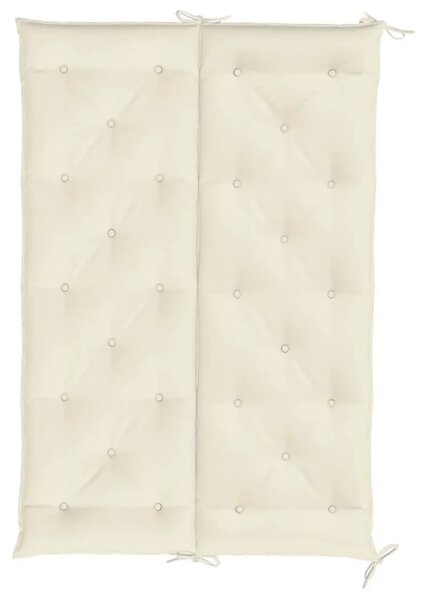 Jastuk za vrtnu klupu krem bijeli 150x(50+50)x7 cm od tkanine - Krema 150 cm 2 Krema