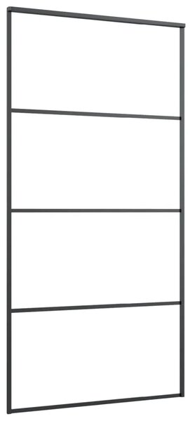 Klizna vrata od aluminija i stakla ESG 102 5 x 205 cm crna - Crna 102.5 x 205 cm 1 Transparentan