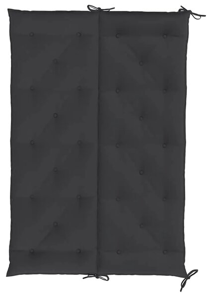 Jastuk za vrtnu klupu crni 150 x (50+50) x 7 cm tkanina Oxford - Crna 150 cm 2 Crna