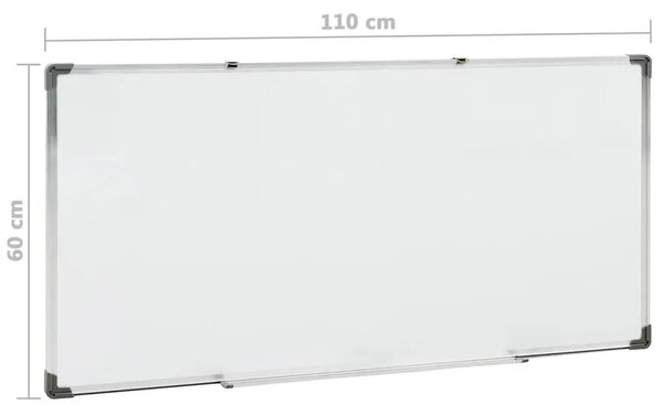 Magnetna ploča bijela 110 x 60 cm čelična - 110 x 60 cm 110 x 60 cm