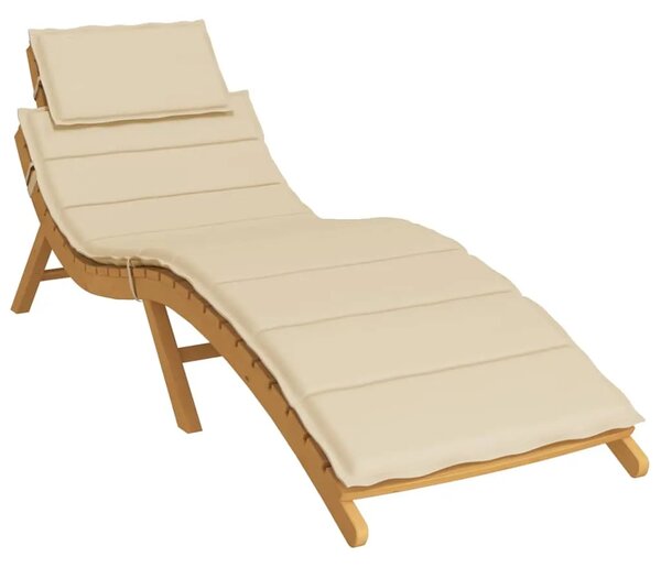 Jastuk za ležaljku bež 186x58x4 cm od tkanine Oxford - Bež 1 Bež