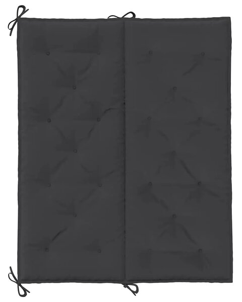 Jastuk za vrtnu klupu crni 120 x (50+50) x 7 cm tkanina Oxford - Crna 120 cm 2 Crna