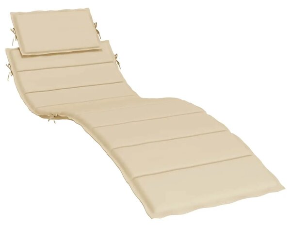 Jastuk za ležaljku bež 186x58x4 cm od tkanine Oxford - Bež 1 Bež