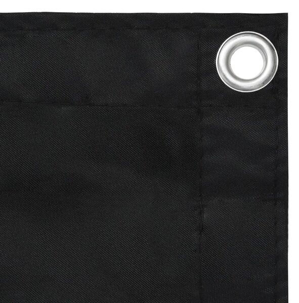 Balkonski zastor crni 90 x 500 cm od tkanine Oxford - Crna 90 x 500 cm 1 Crna