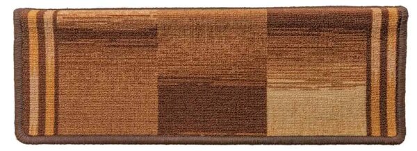 Ljepljivi tepisi za stepenice 15 kom 65x21x4 cm smeđi - Smeđa 15 Pravokutno Smeđa