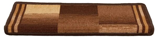 Ljepljivi tepisi za stepenice 15 kom 65x21x4 cm smeđi - Smeđa 15 Pravokutno Smeđa