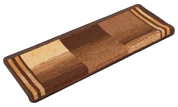 Ljepljivi tepisi za stepenice 15 kom 65x21x4 cm smeđi - Smeđa 15 Pravokutno Smeđa